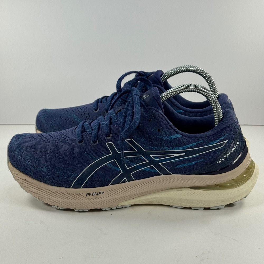 Asics Gel-Kayano 29 Navy Blue Sage Running Shoes 1012B272 Womens 8.5‎ - Picture 6 of 12